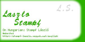 laszlo stampf business card